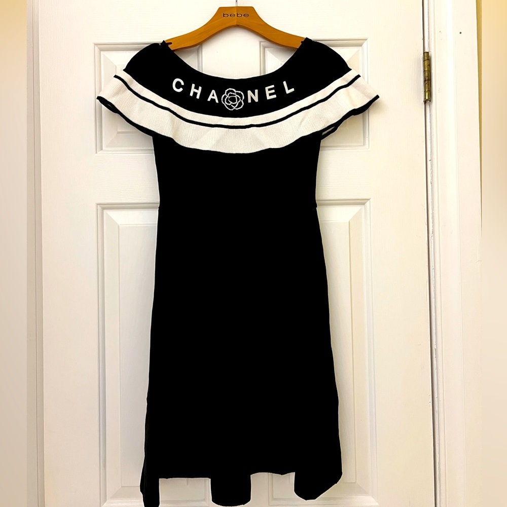 Chanel sweater dress , super classy
